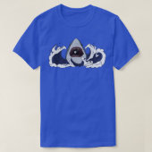 Shark Biting Pool Ball Pool T-Shirt (Design vorne)