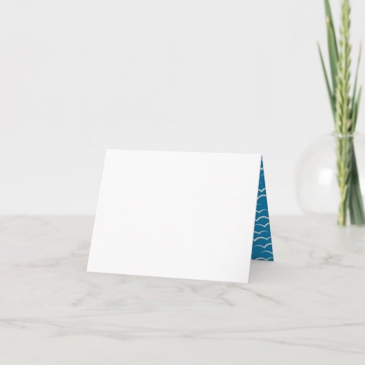 Shark Blue Cool Kid Birthday Party Danke Karte (Rückseite)