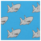 Shark Blue Fabric Stoff (Nahaufnahme)