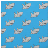 Shark Blue Fabric Stoff (Muster)