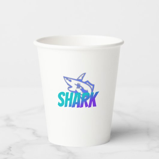 Shark | Bold Ocean Predator Design for Gym & Gift Pappbecher (Vorderseite)