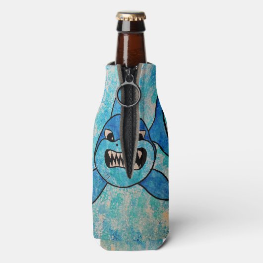 Shark Bottle und Can Cooler Flaschenkühler (Flasche Rückseite)
