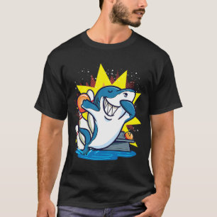 Shark Bowling Kids Animals Chemise Party T-Shirt