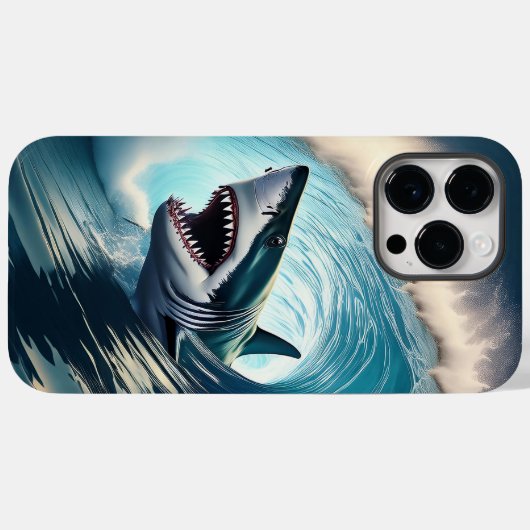Shark Bump and Bite Case-Mate iPhone Hülle (Rückseite (Horizontal))