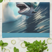 Shark Bump and Bite Geschirrtuch (Gefaltet)