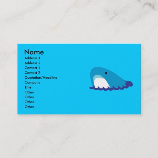 Shark Business Cards Visitenkarte (Vorderseite)