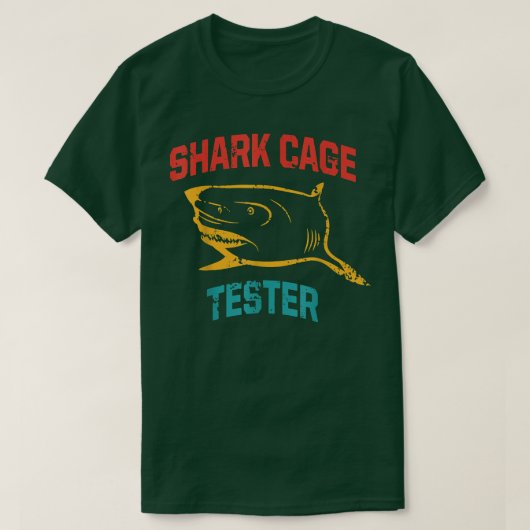 Shark Cage Tester Apparel T-Shirt (Design vorne)