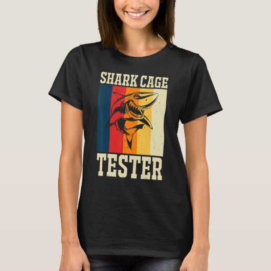 Shark Cage Tester Erholung Leg Arm Amputee T-Shirt (Vorderseite)