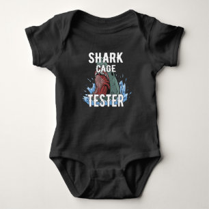 Shark Cage Tester - Funny Ocean Adventure Spaß Baby Strampler