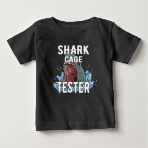 Shark Cage Tester - Funny Ocean Adventure Spaß Baby T-shirt