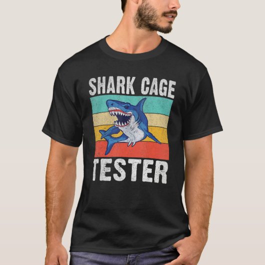 Shark Cage Tester Handicapped Amputation  Disabled T-Shirt (Vorderseite)