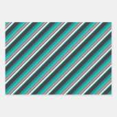 Shark Camouflage Gemustert Wrapping Paper Set 3 Geschenkpapier Set (Vorderseite 3)