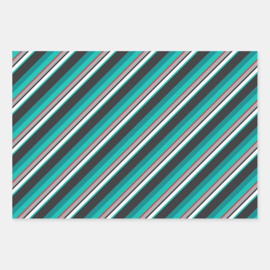 Shark Camouflage Gemustert Wrapping Paper Set 3 Geschenkpapier Set (Vorderseite 3)