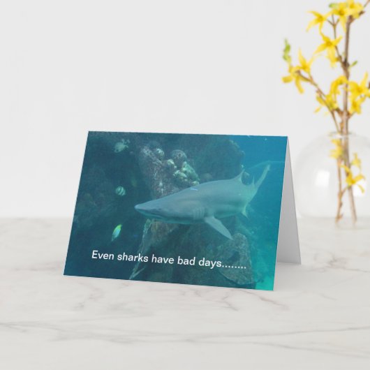 Shark Card Karte (Gelbe Blume)