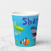 Shark Children Party Paper Cup Pappbecher (Vorderseite)