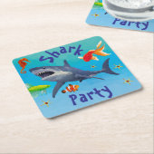 Shark Children Party Paper Untersetzer (angewinkelt)