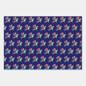 Shark Christmas Geschenk Wrap Geschenkpapier Set (Vorderseite 3)