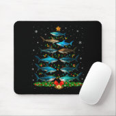 Shark Christmas Tree Ornament Funny Shark Lovers X Mousepad (Mit Mouse)