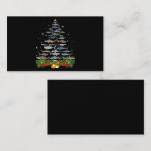 Shark Christmas Tree Shark Lovers Ohrts Begleitkarte (Vorne/Hinten)