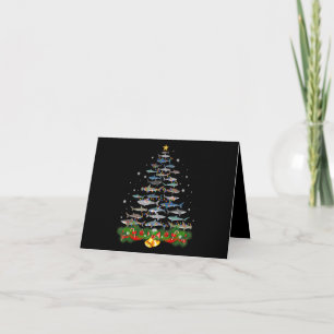 Shark Christmas Tree Shark Lovers Ohrts Dankeskarte