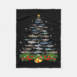 Shark Christmas Tree Shark Lovers Ohrts Fleecedecke