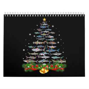 Shark Christmas Tree Shark Lovers Ohrts Kalender