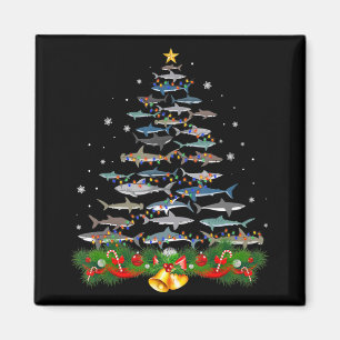 Shark Christmas Tree Shark Lovers Ohrts Magnet