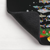 Shark Christmas Tree Shark Lovers Ohrts Mousepad (Ecke)