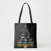 Shark Christmas Tree Shark Lovers Ohrts Tasche (Vorderseite)