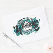 Shark City Bay Area 408 Aufkleber (Umschlag)