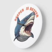 Shark Clock Große Wanduhr (Winkel)