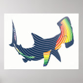 Shark Color Swirl Poster (Vorne)