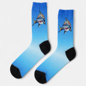 Shark Crew Socks Socken (Linkes Detail)