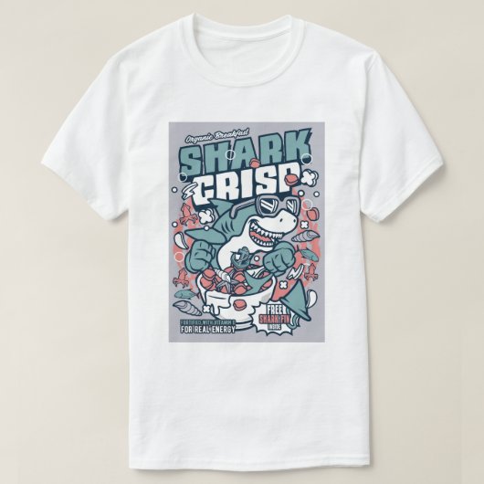 Shark Crisp Cereal Pop für die Haifischwoche T-Shirt (Design vorne)