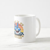 Shark Daddy Spooky Sunset Funny Kaffeetasse (VorderseiteRechts)