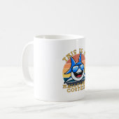 Shark Daddy Spooky Sunset Funny Kaffeetasse (Vorderseite Links)