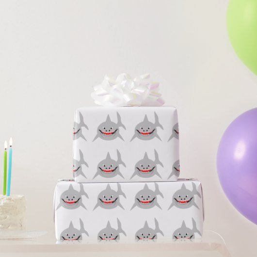 Shark Design Geschenkpapier (Partygeschenke)