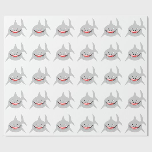 Shark Design Geschenkpapier (Flach)
