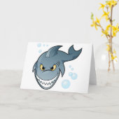 Shark Design Karte (Gelbe Blume)