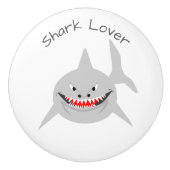 Shark Design Personalised Keramikknauf (Vorderseite)