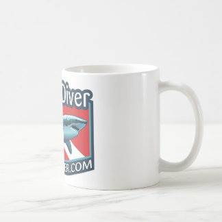 Shark Diver Kaffee Tasse. Kaffeetasse