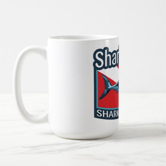 Shark Diver Kaffee Tasse. Kaffeetasse (Links)