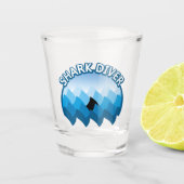 Shark Diver Schnapsglas (Vorderseite)
