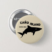Shark Diving Caño Island - Costa Rica Button (Vorne & Hinten)