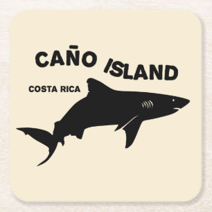 Shark Diving Caño Island - Costa Rica Rechteckiger Pappuntersetzer