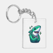 Shark Drawing: Deep Water KeyChain #1 Schlüsselanhänger (Vorderseite links)