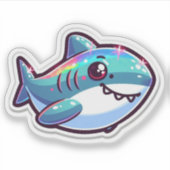 Shark Drawing: Deep Water Sticker #12 (Vorderseite)