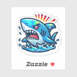 Shark Drawing: Deep Water Stickers #15 Aufkleber