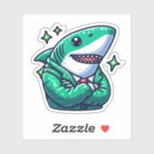 Shark Drawing: Deep Water Stickers #16 Aufkleber (Blatt)