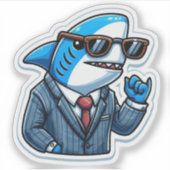 Shark Drawing: Deep Water Stickers #17 Aufkleber (Vorderseite)